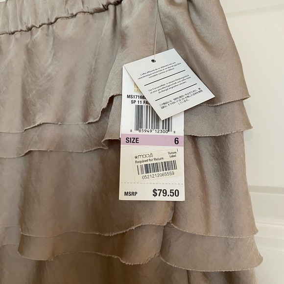 Michael Kors gold/taupe skirt - Picture 2 of 5